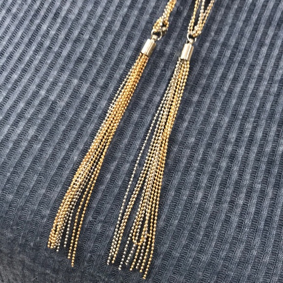 Statement Silver and gold woven necklace new/box - Picture 4 of 8